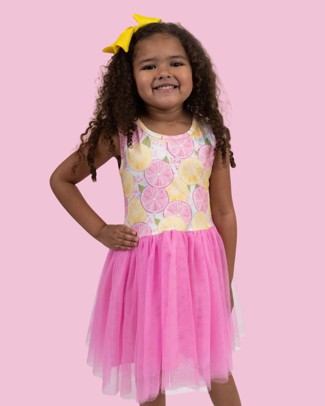 Lemon Burst tulle dress