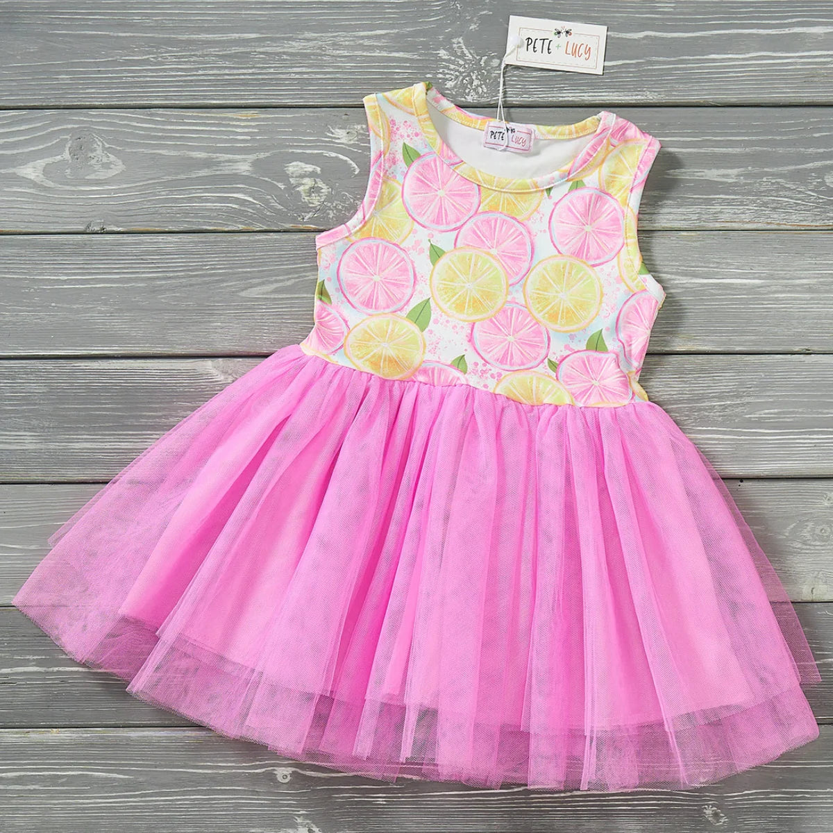 Lemon Burst tulle dress