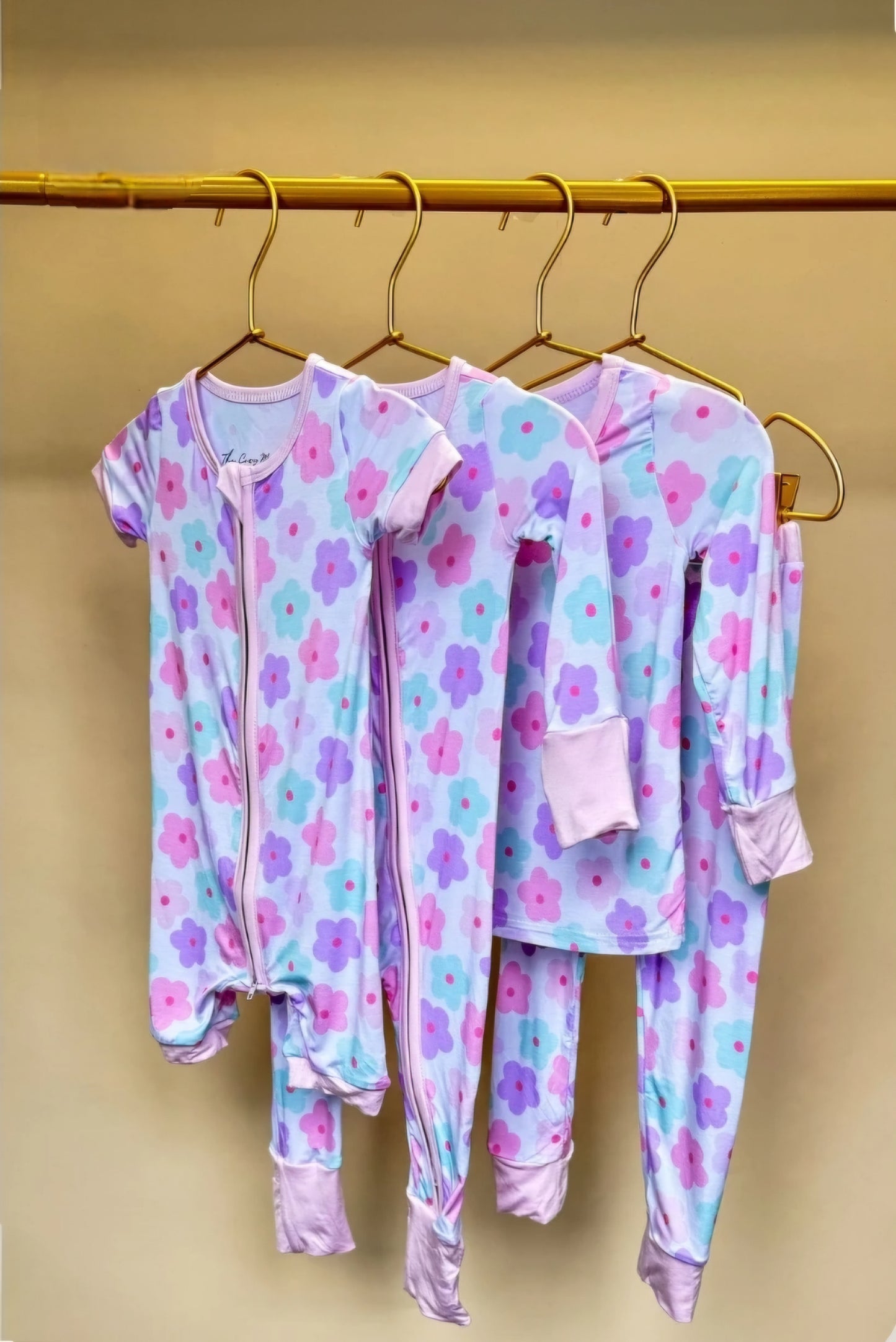 Retro Floral short sleeve romper