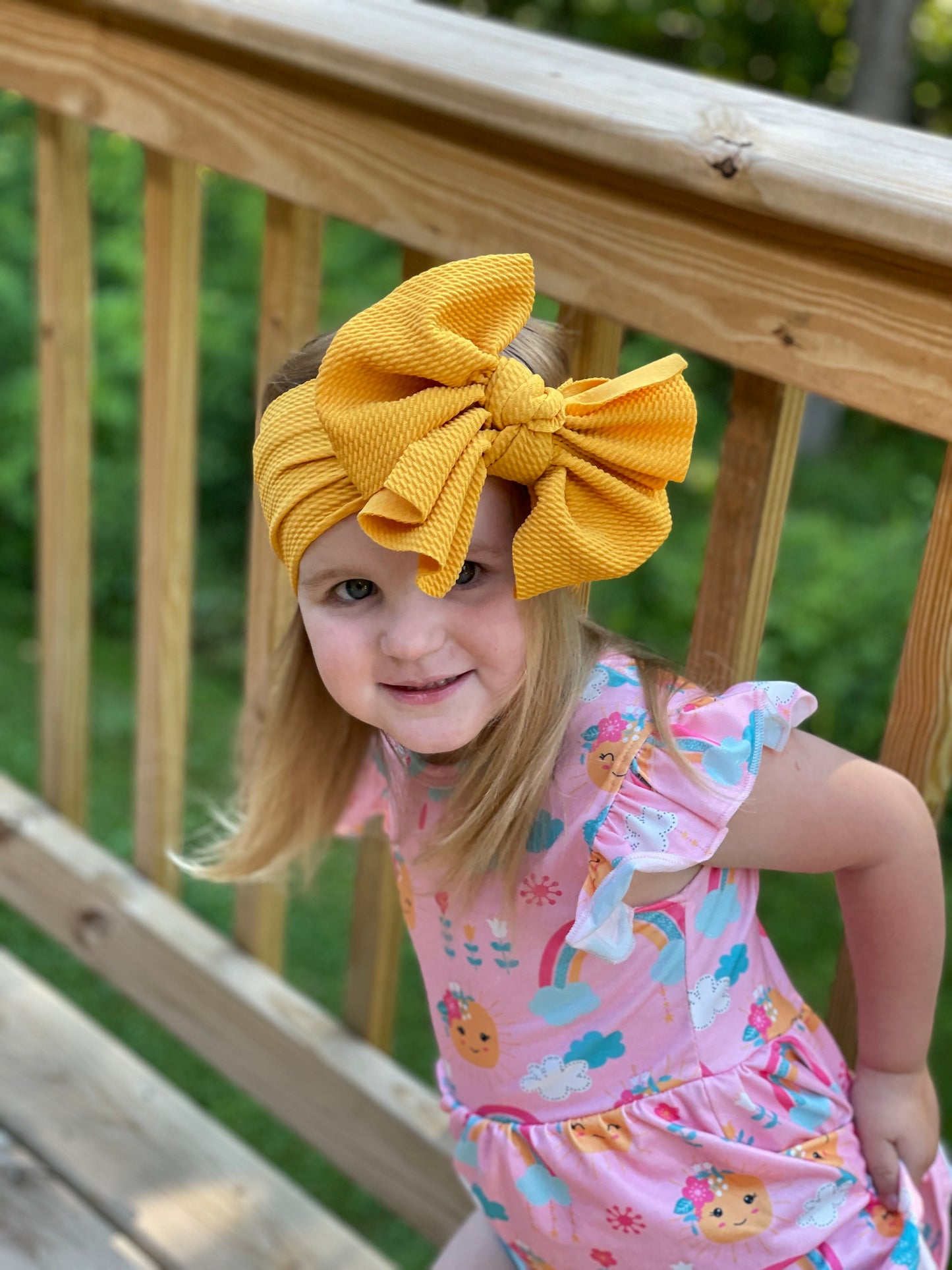 Large Fabric Messy Bow Headwrap