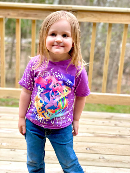 Bleach Splatter T-Shirts-Purple Friendship Is Forever