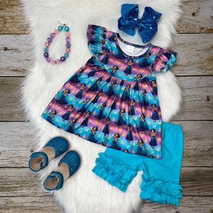Blue Miracle Movie Magical Girl Pearl Short Set