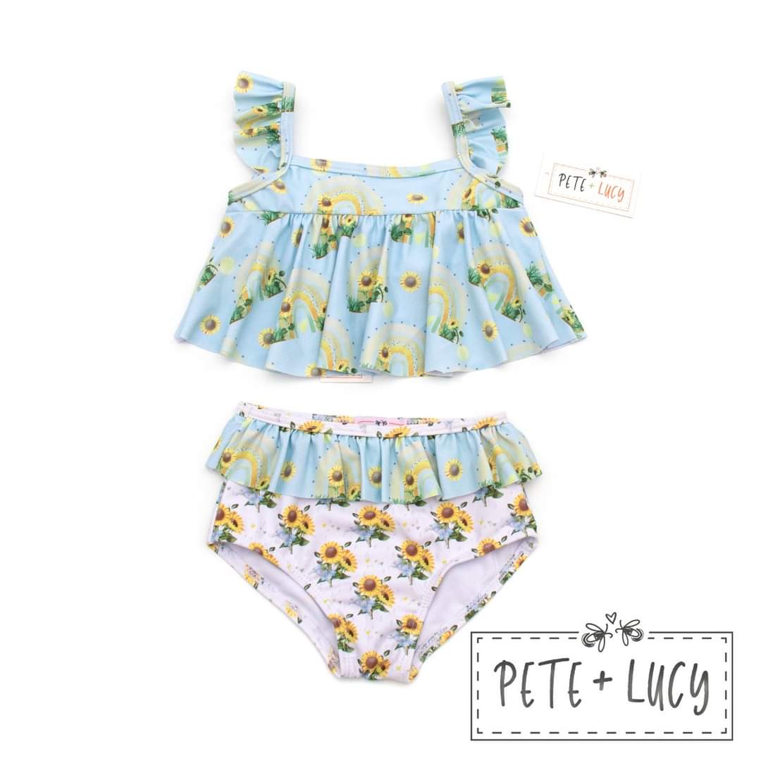 Happy Sunflowers 2 piece swimsuit