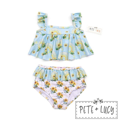 Happy Sunflowers 2 piece swimsuit