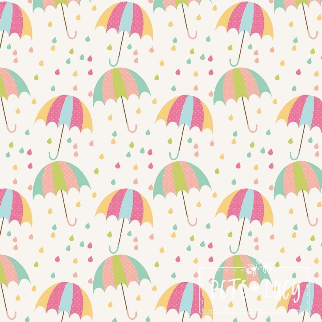 Rainbow Rain doll dress