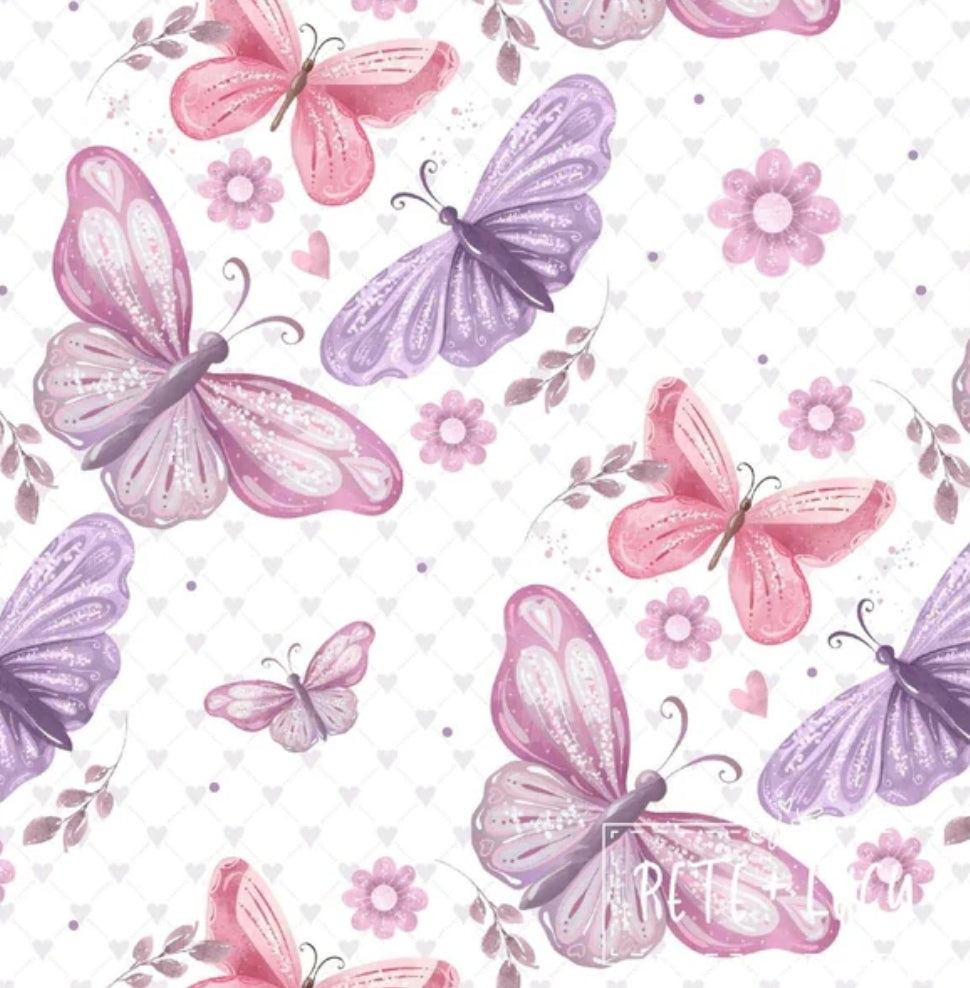 Lilac Butterflies 2 piece swimsuit