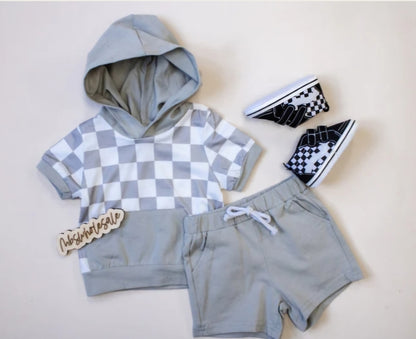 Grayson Checkered shorts set