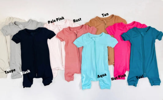 Bamboo Short Sleeve Zippy