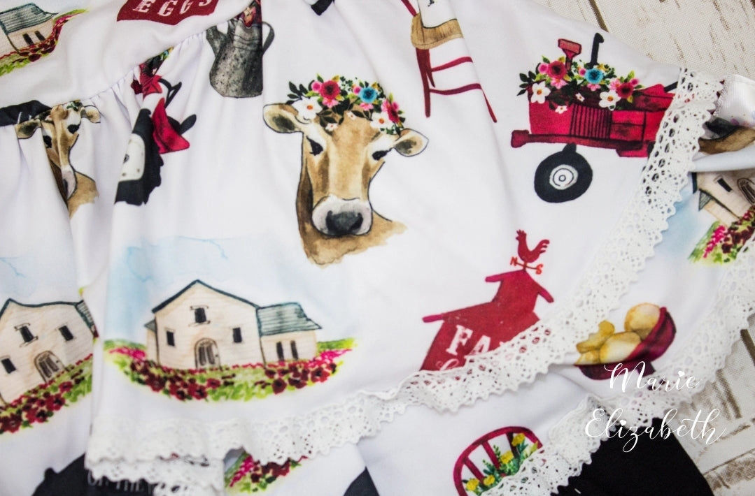 Life Is Better On The Farm shorts set
