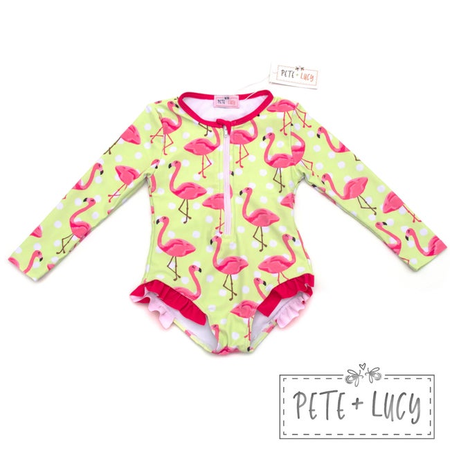 Fancy Flamingo 1 piece swimsuit